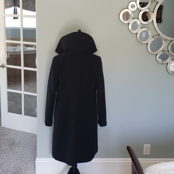 Tahari trench coat black Medium - Picture 6 of 15